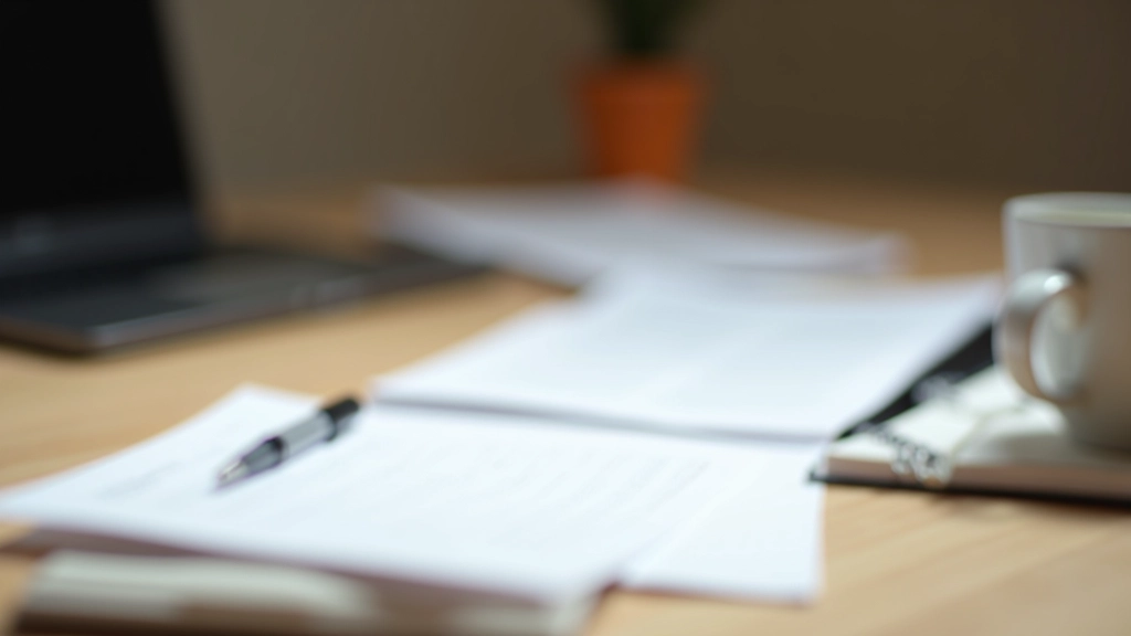 Training materials and workbooks arranged on table
